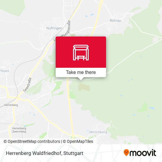 Herrenberg Waldfriedhof map