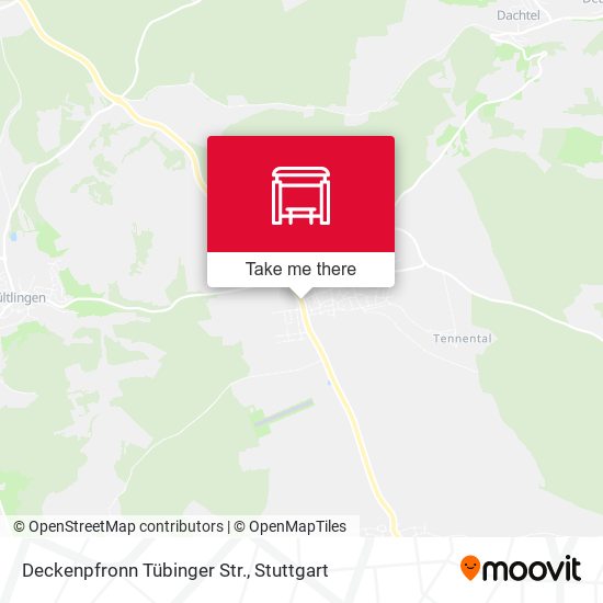 Deckenpfronn Tübinger Str. map