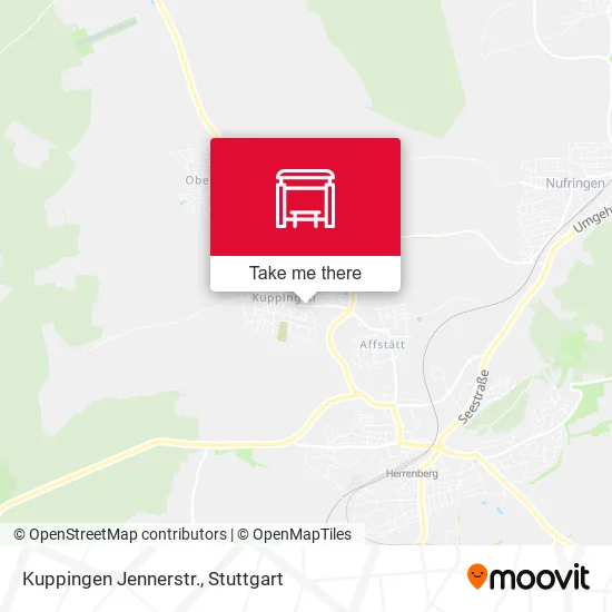 Карта Kuppingen Jennerstr.