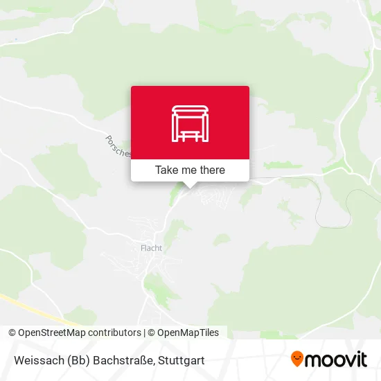 Карта Weissach (Bb) Bachstraße