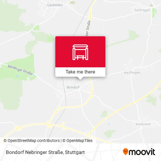 Карта Bondorf Nebringer Straße