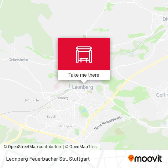 Leonberg Feuerbacher Str. map