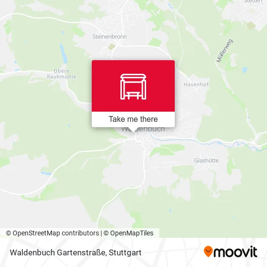 Карта Waldenbuch Gartenstraße