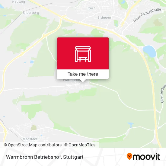 Карта Warmbronn Betriebshof