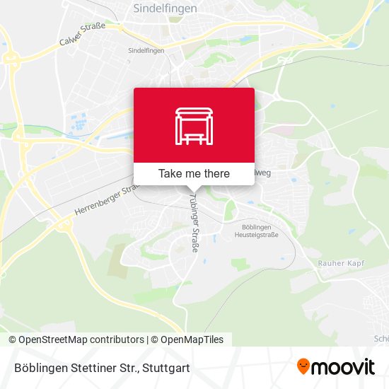 Böblingen Stettiner Str. map
