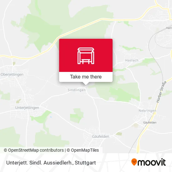 Карта Unterjett. Sindl. Aussiedlerh.
