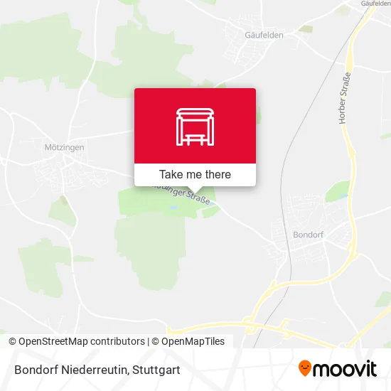 Карта Bondorf Niederreutin