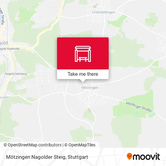 Карта Mötzingen Nagolder Steig