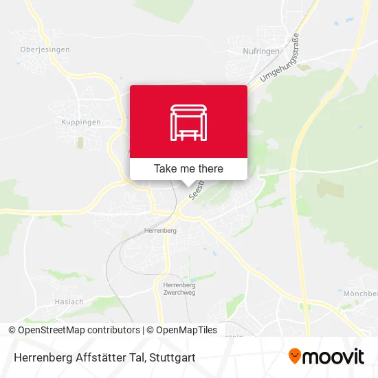 Карта Herrenberg Affstätter Tal
