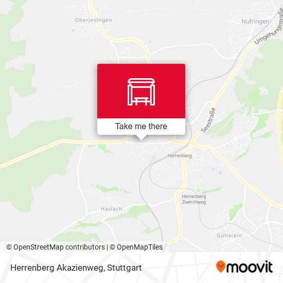 Herrenberg Akazienweg map