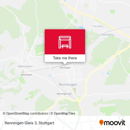 Карта Renningen Gleis 3