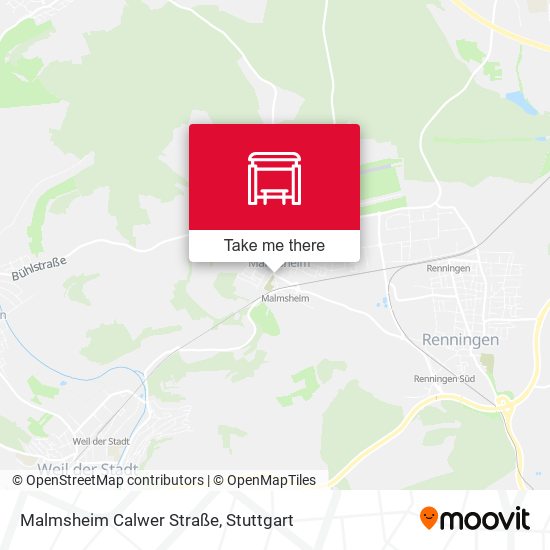 Malmsheim Calwer Straße map