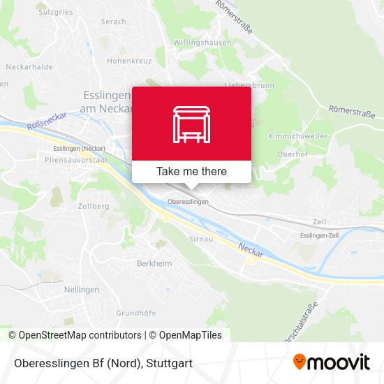 Карта Oberesslingen Bf (Nord)