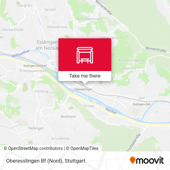 Карта Oberesslingen Bf (Nord)