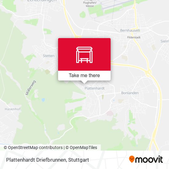 Plattenhardt Driefbrunnen map