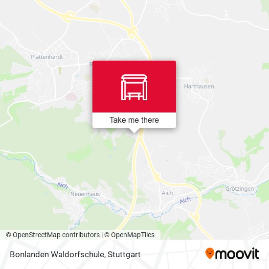 Bonlanden Waldorfschule map