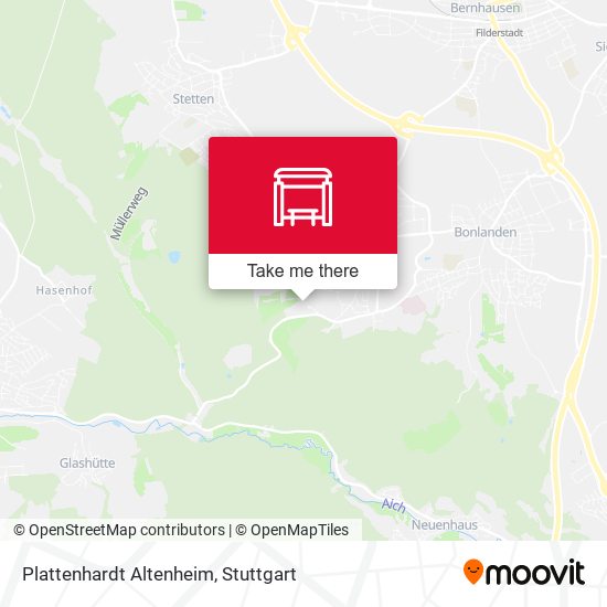 Карта Plattenhardt Altenheim