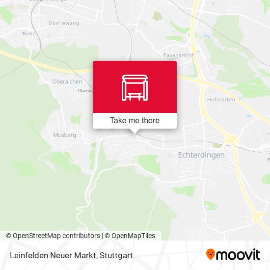Карта Leinfelden Neuer Markt