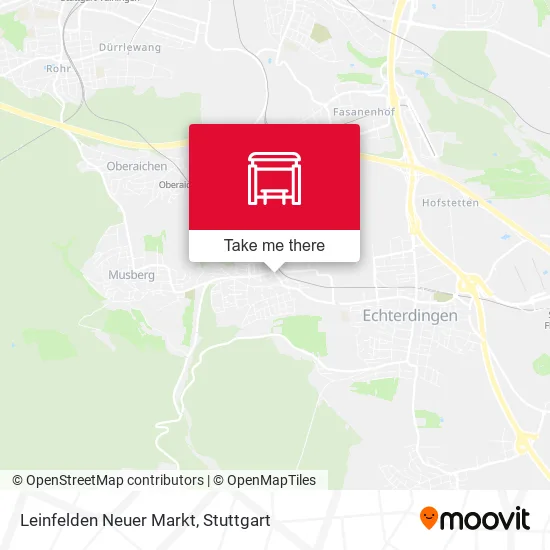 Карта Leinfelden Neuer Markt