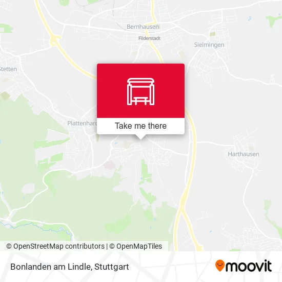 Карта Bonlanden am Lindle