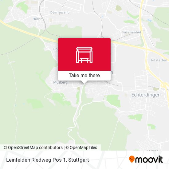 Leinfelden Riedweg Pos 1 map