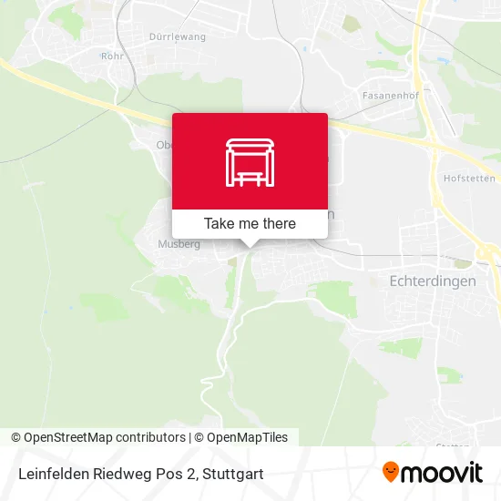 Leinfelden Riedweg Pos 2 map