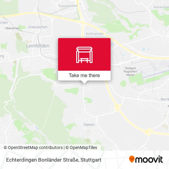 Echterdingen Bonländer Straße map