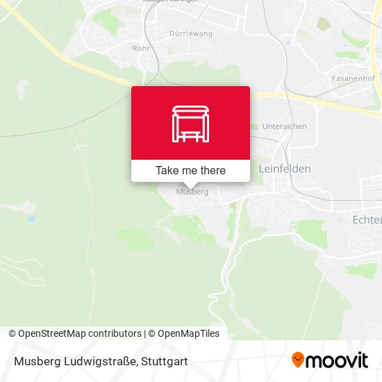 Карта Musberg Ludwigstraße