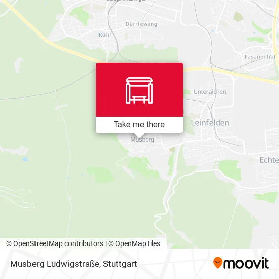 Карта Musberg Ludwigstraße