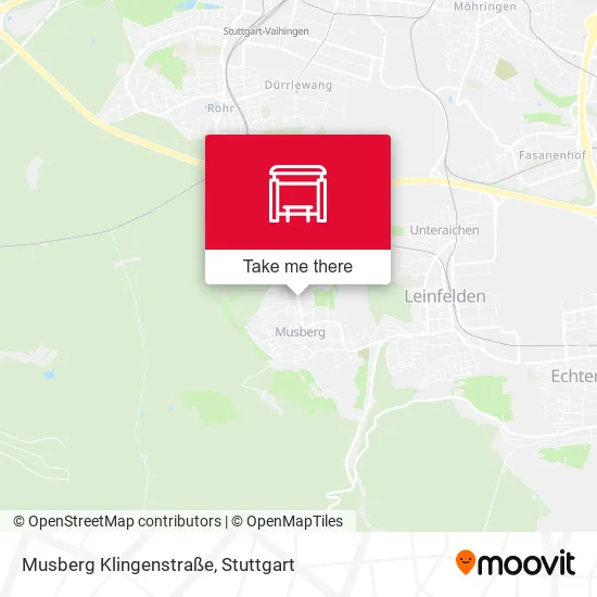 Карта Musberg Klingenstraße