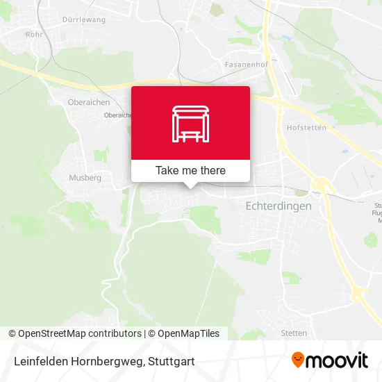 Карта Leinfelden Hornbergweg