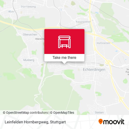 Leinfelden Hornbergweg map