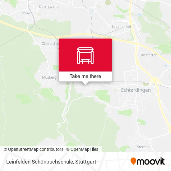 Карта Leinfelden Schönbuchschule