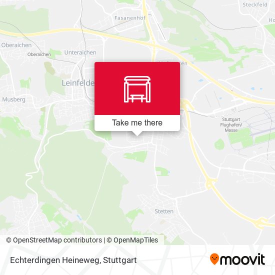 Карта Echterdingen Heineweg