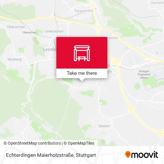 Карта Echterdingen Maierholzstraße