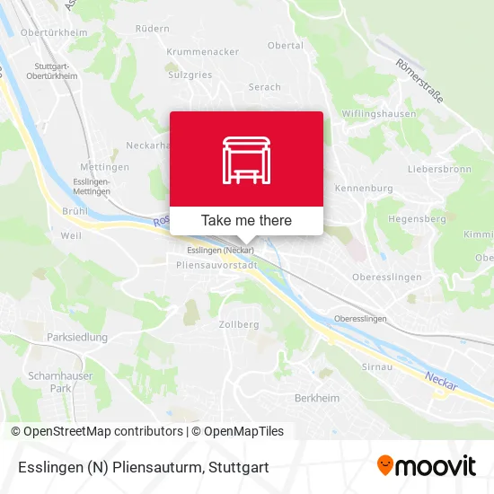 Карта Esslingen (N) Pliensauturm