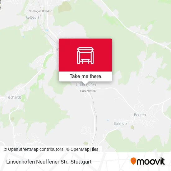 Карта Linsenhofen Neuffener Str.