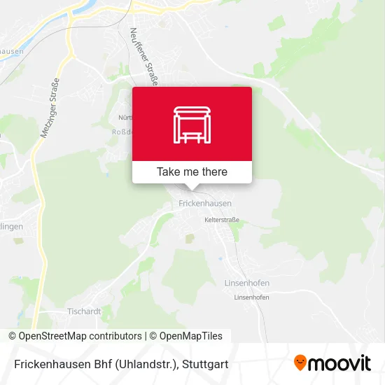 Карта Frickenhausen Bhf (Uhlandstr.)
