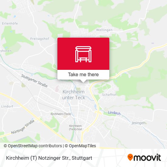 Kirchheim (T) Notzinger Str. map
