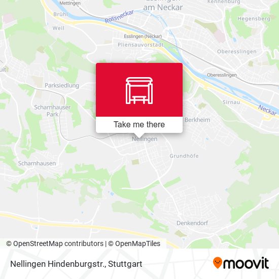 Nellingen Hindenburgstr. map