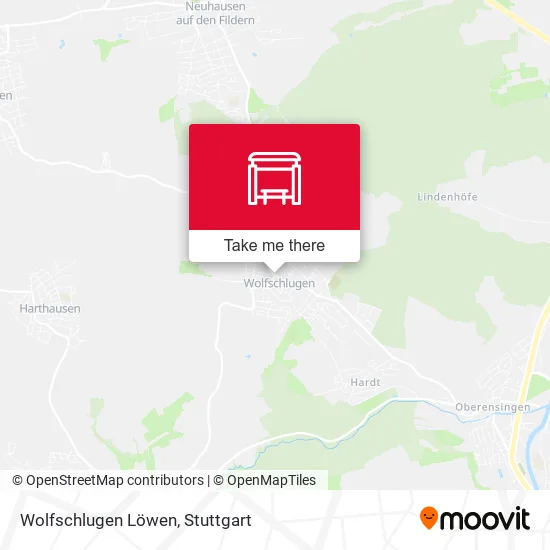 Карта Wolfschlugen Löwen