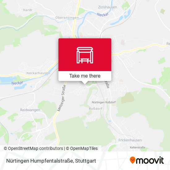 Nürtingen Humpfentalstraße map