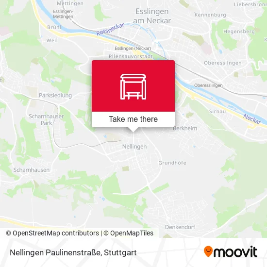 Карта Nellingen Paulinenstraße