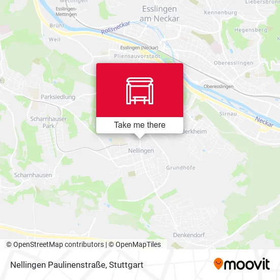 Карта Nellingen Paulinenstraße