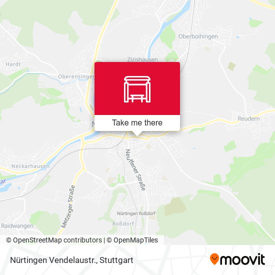 Nürtingen Vendelaustr. map