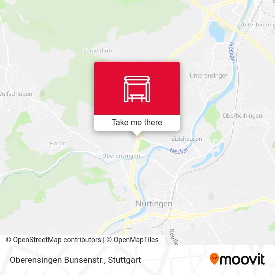 Карта Oberensingen Bunsenstr.