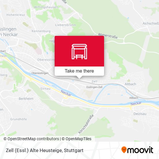 Карта Zell (Essl.) Alte Heusteige