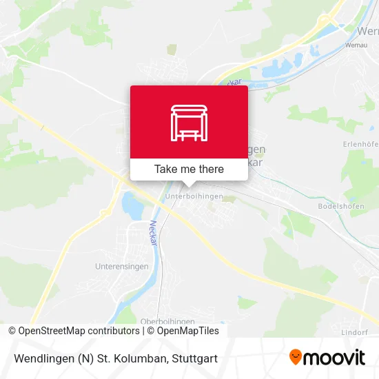 Карта Wendlingen (N) St. Kolumban