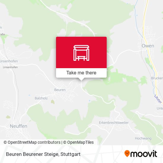 Beuren Beurener Steige map