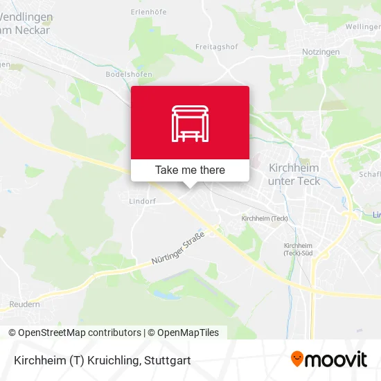Карта Kirchheim (T) Kruichling